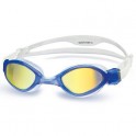 Lentes de Natación Entrenamiento Tiger Espejo LiquidSkin Claro/Azul/