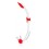 Snorkel Rebel Splash Blanco-Rojo